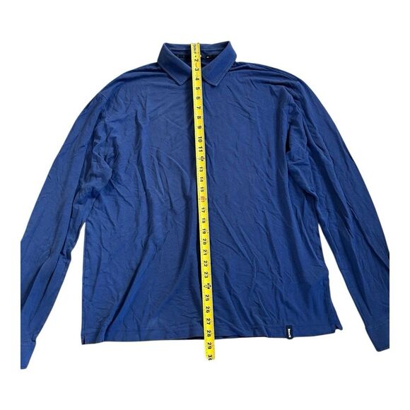 Vilebrequin Long Sleeve Cotton Polo Shirt Size XXL / Small Defect Blue Collar - Picture 2 of 11